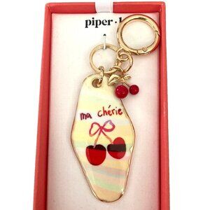 NEW Piper K Keychain Bag Charm Motel Key Ma Cherie Cherry